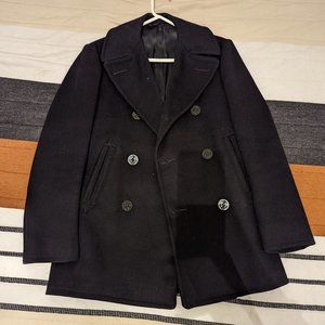 Wool Kersey Naval Peacoat